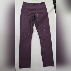 ZYIA Plum Shimmer Active Leggings